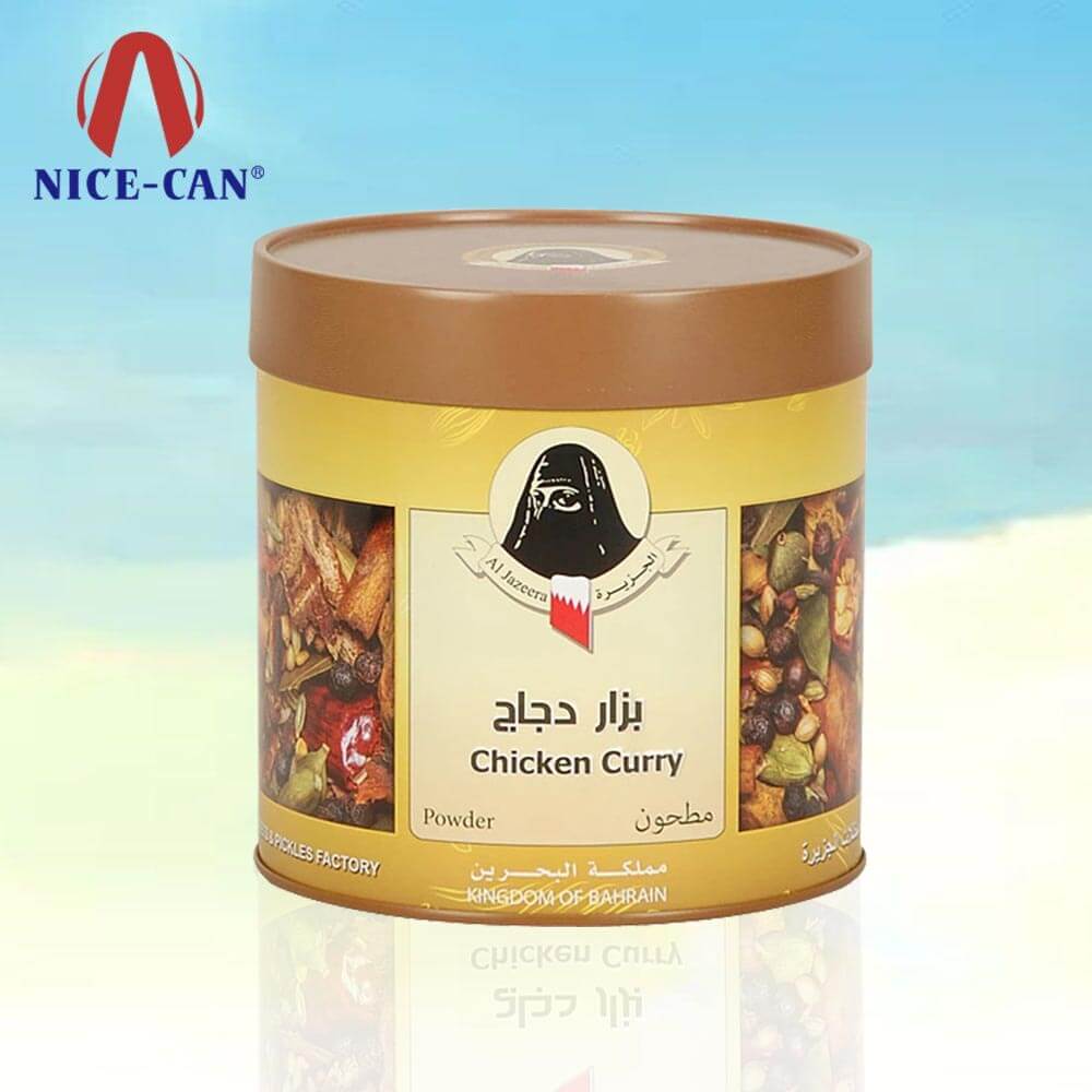 Spice storage tin with lid kitchen spice tins packaging design spices tin jars