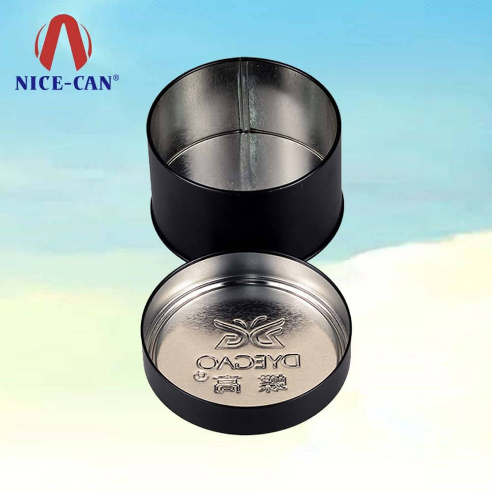 Black candle tins suppliers tinplate wholesale black tin candle containers
