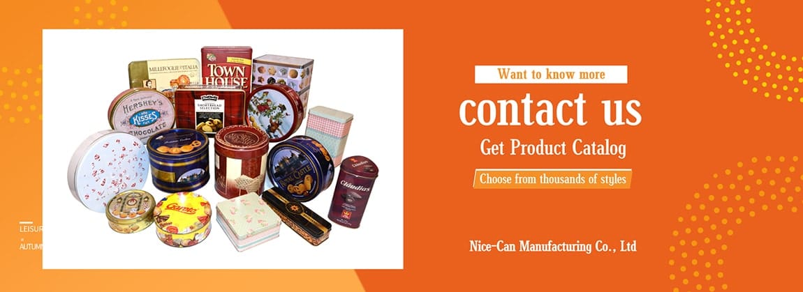 storage tin with hinged lid