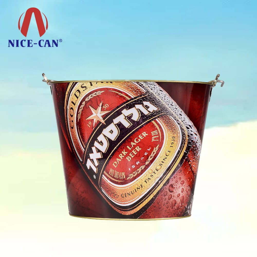 Custom bulk small tin buckets metal easter tin ice beer bucket