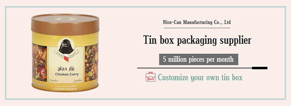 spice jars storage tin with lid