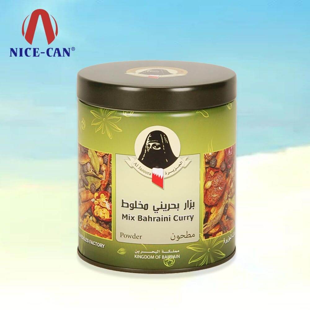 Spice storage tin with lid kitchen spice tins packaging design spices tin jars