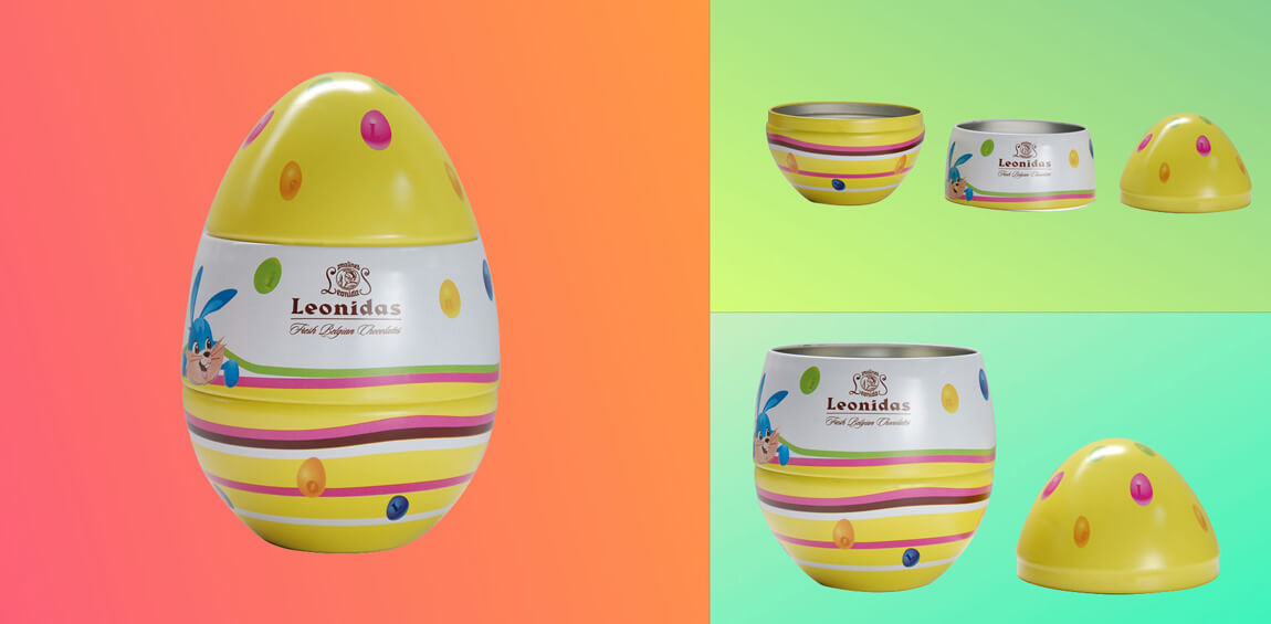 Easter egg tin