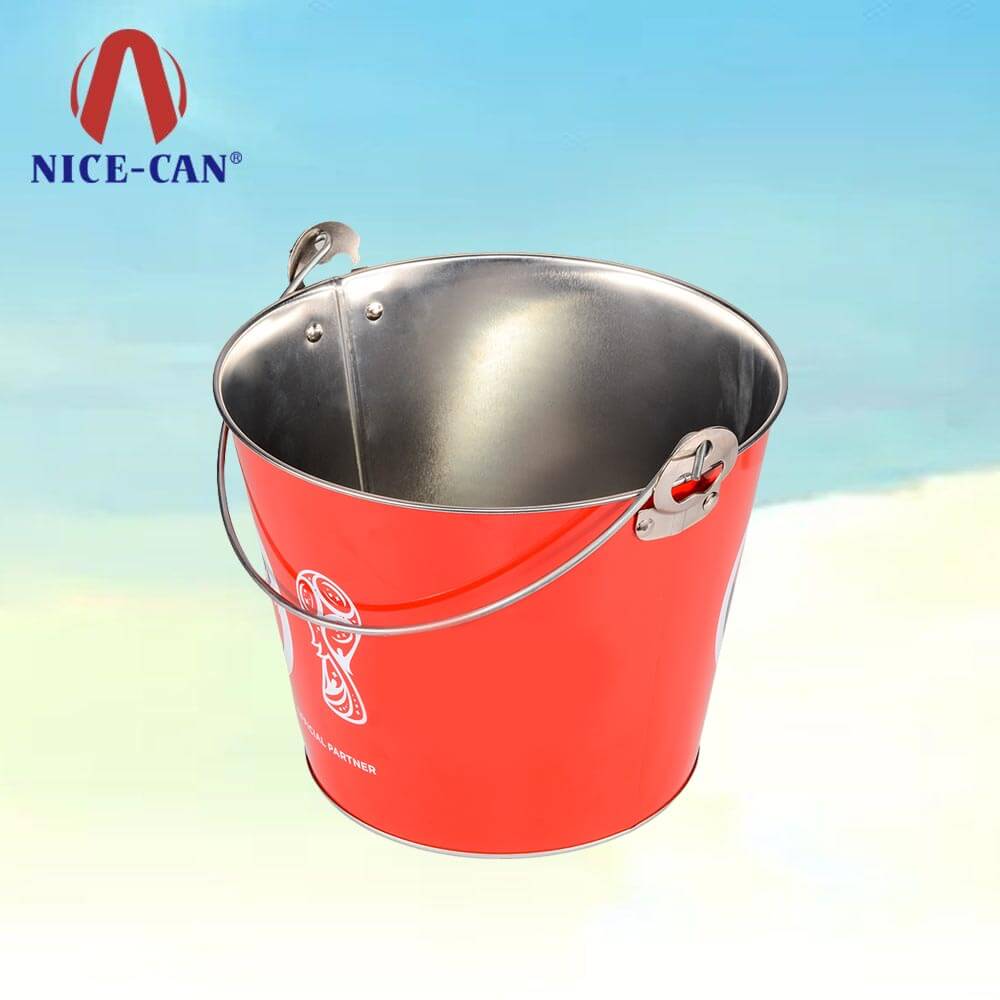 Custom metal ice bucket beer tin buckets wholesale tin beer bucket