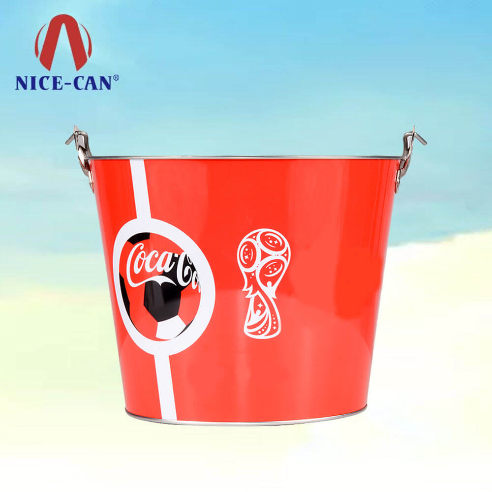 Custom metal ice bucket beer tin buckets wholesale tin beer bucket