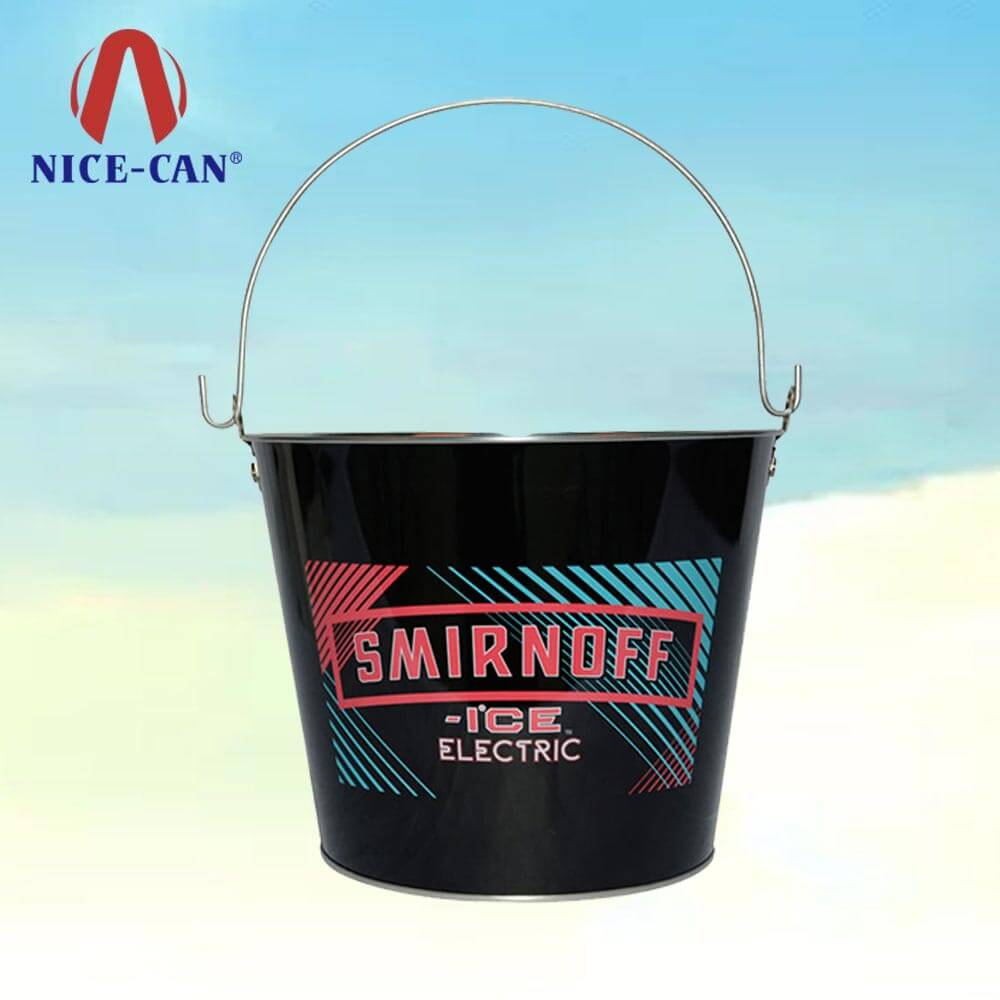 Custom metal ice bucket beer tin buckets wholesale tin beer bucket