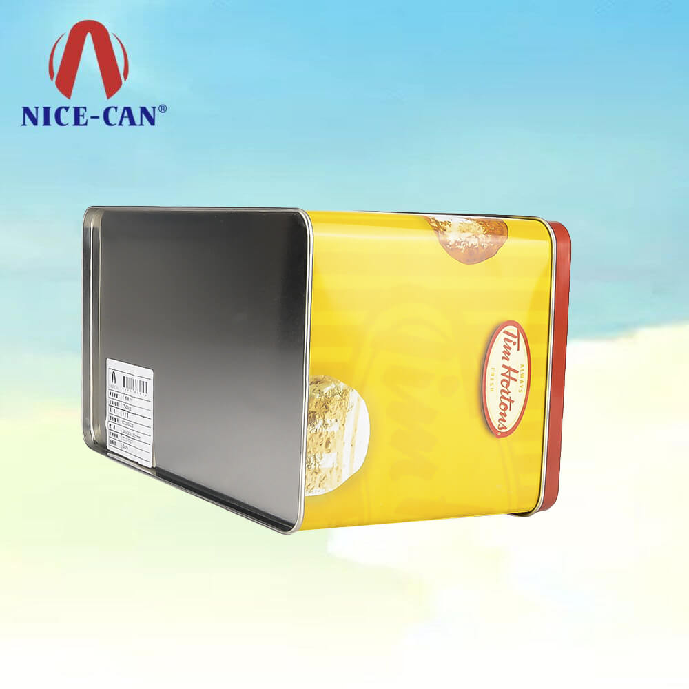 Recycable Material Square Tin Boxes Cans Metal Packaging for Cookie Biscuits