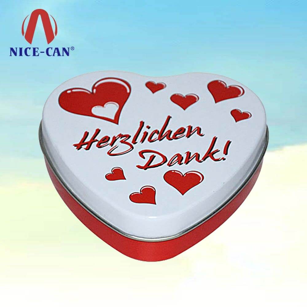 Metal tin gift box heart shaped cake tin gift boxes manufactures heart tin box