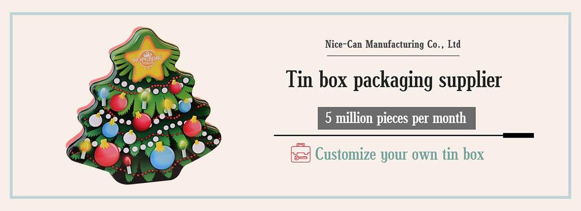 christmas gift tin box candy tin