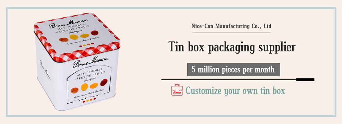 Square tin boxes dispenser Box