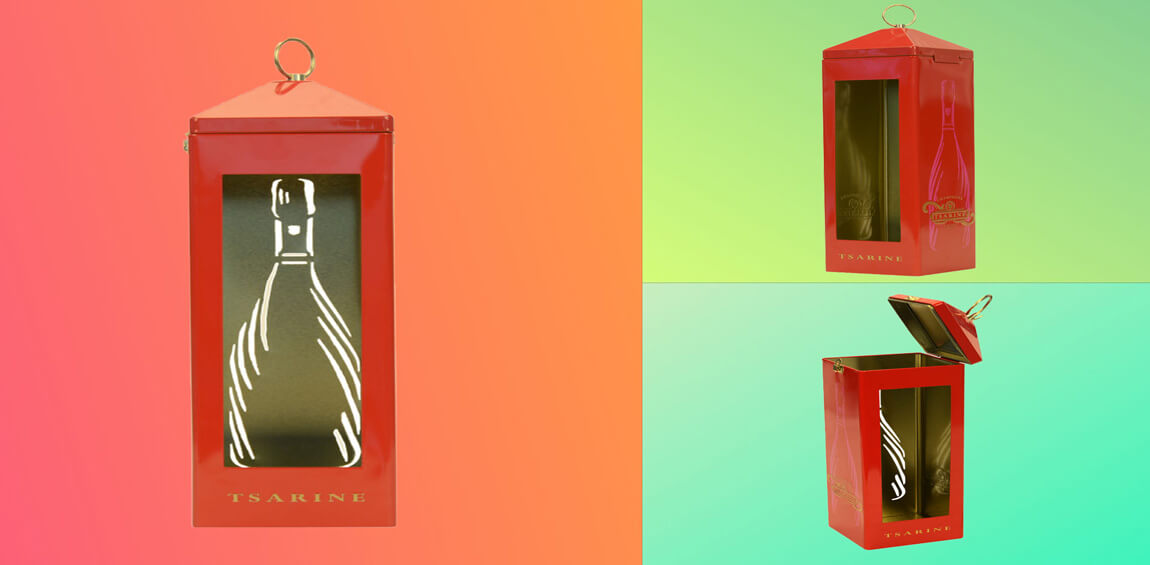 Tin Boxes for Wine Bottle Packaging