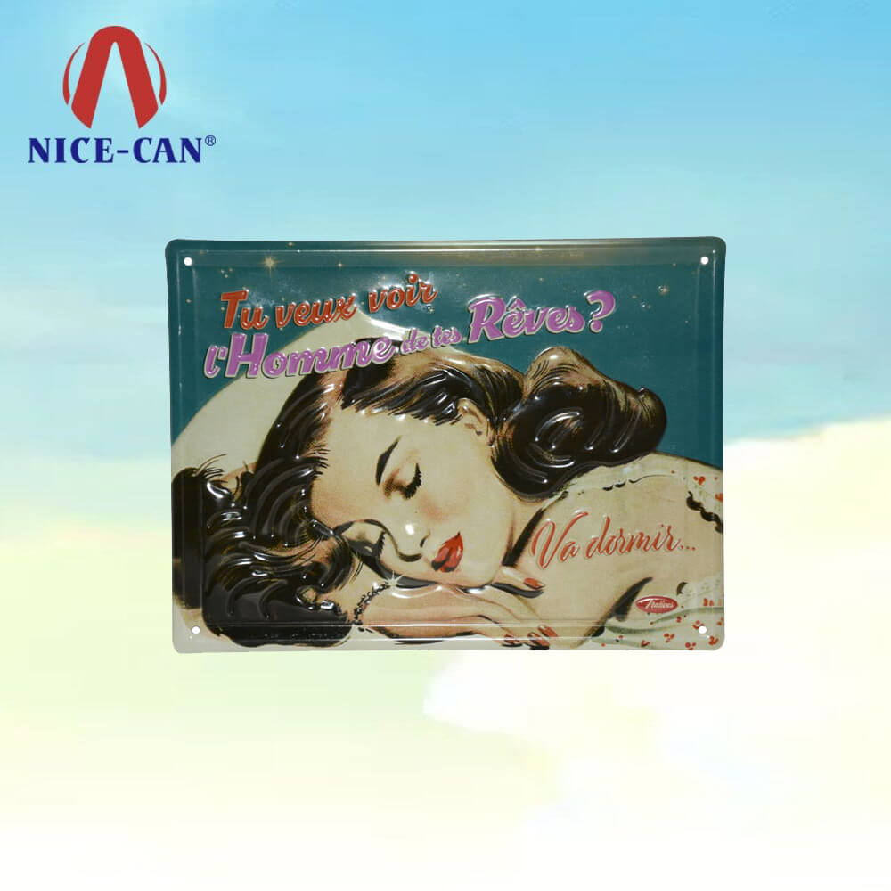 Sexy Women Wall Art Decor Decorative Bar Vintage Metal Tin Sign