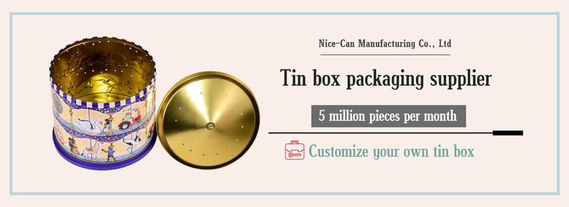 music box shape tin can