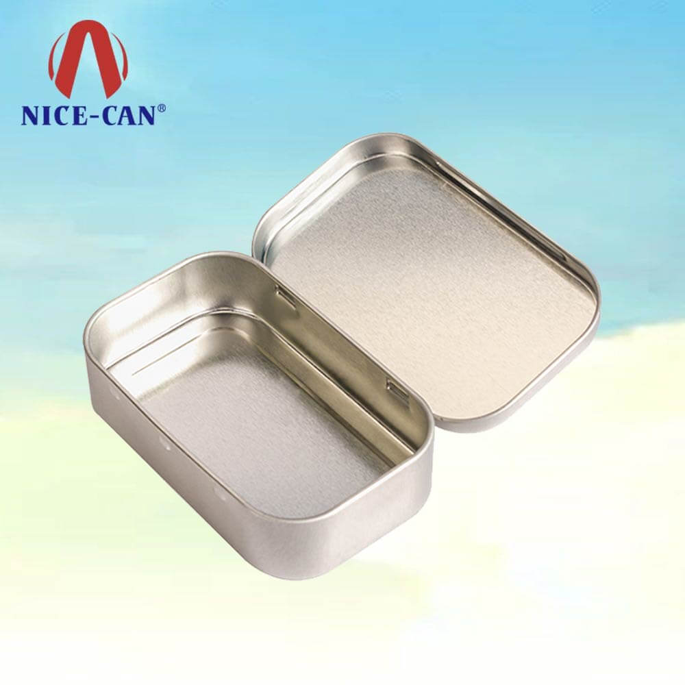 Custom mints tin box with hinged lid mini bulk mint tins small hinged tins
