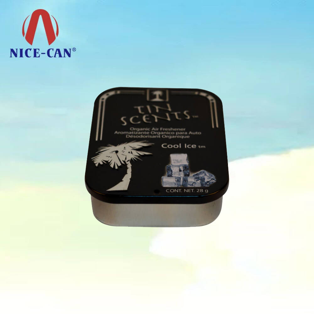 Custom Wholesale Small Sliding Pill Tin Case Mint Chewing Gum Slide Top Tin Box