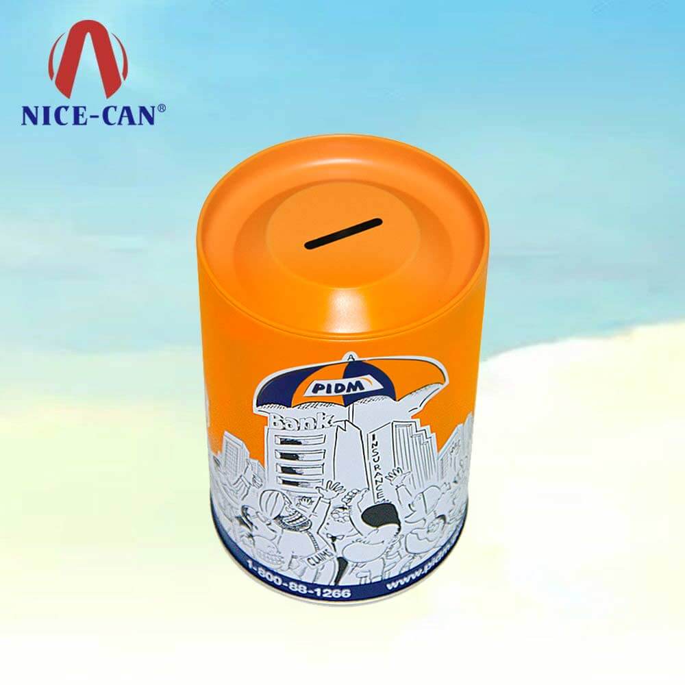 Money tin can piggy banks kids tin money bank money tin coin bank