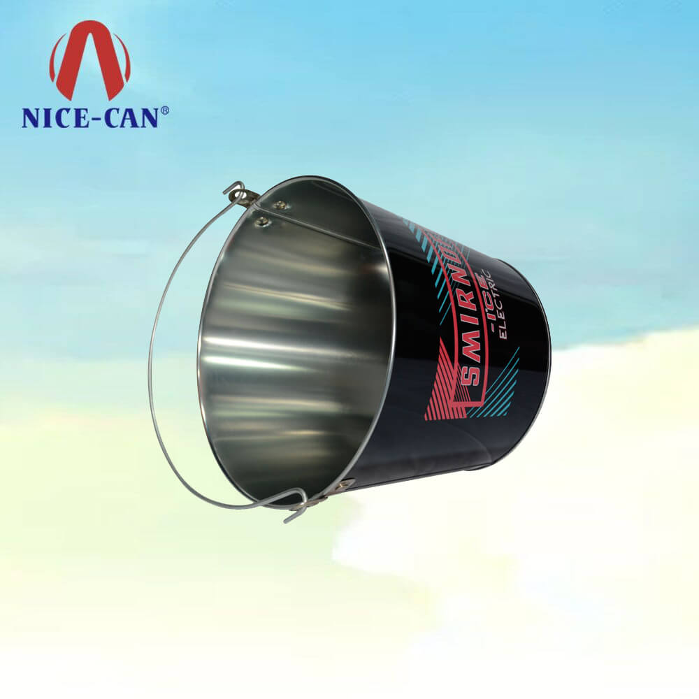 Metal Tin Boxes Beer Popcorn Ice Bucket with Handle for Bar Party