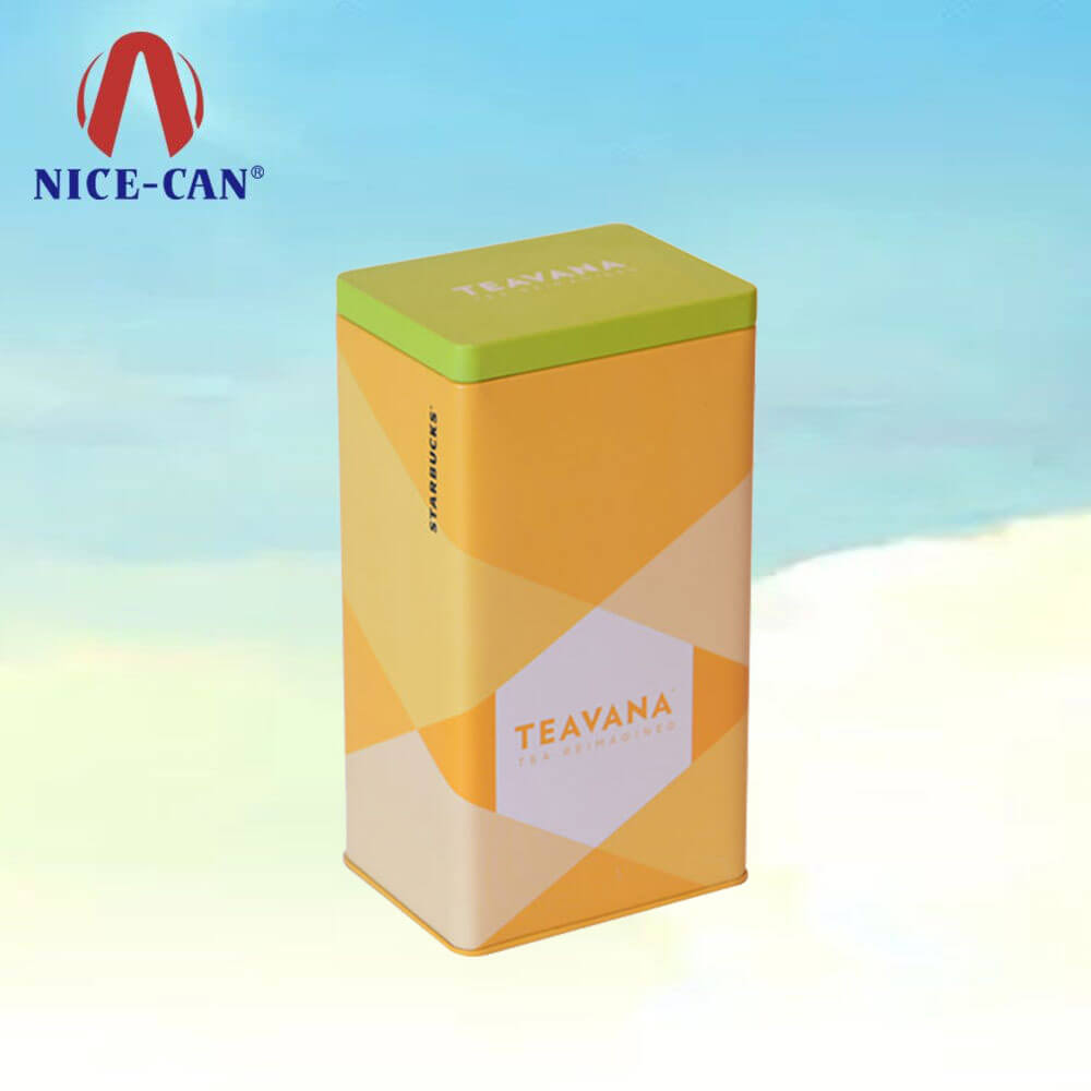 Small wholesale metal loose tea tins tea storage tins tea packaging tin box tin