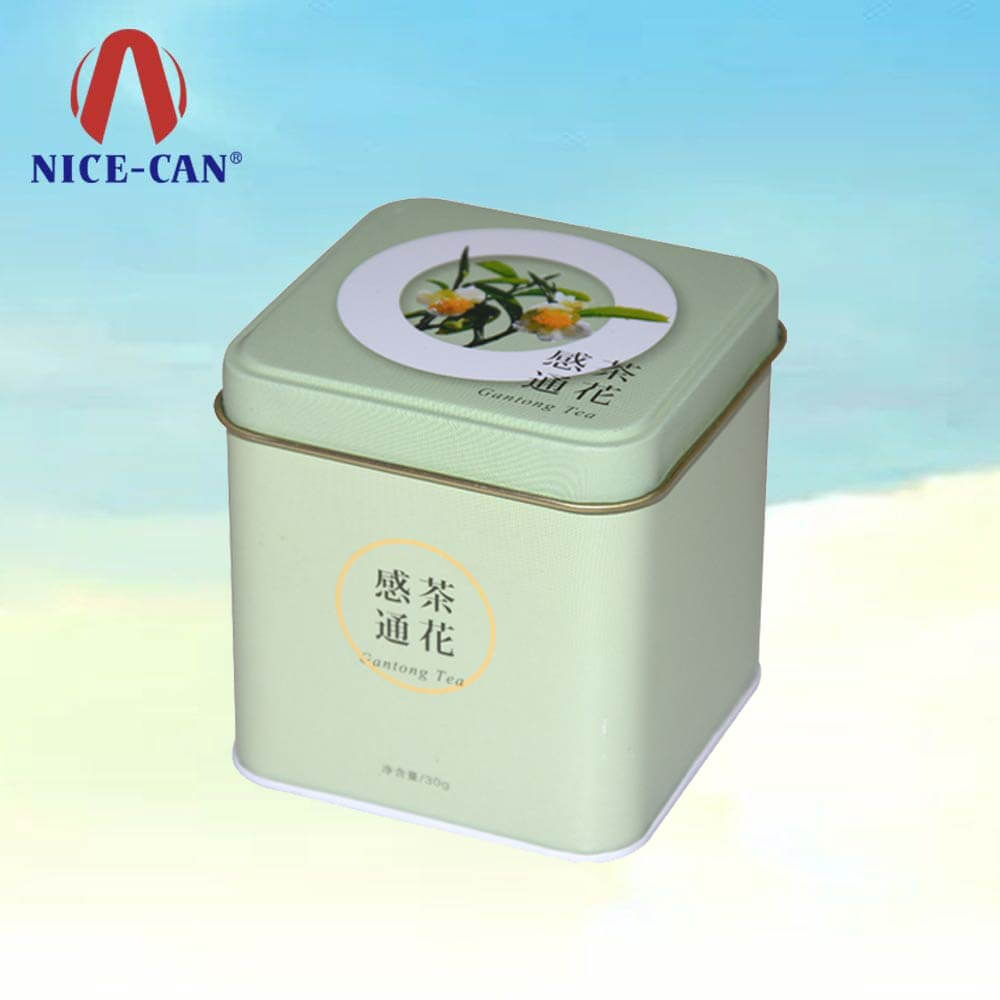 Square tea tins square tin box container square tins with lids small tin cans