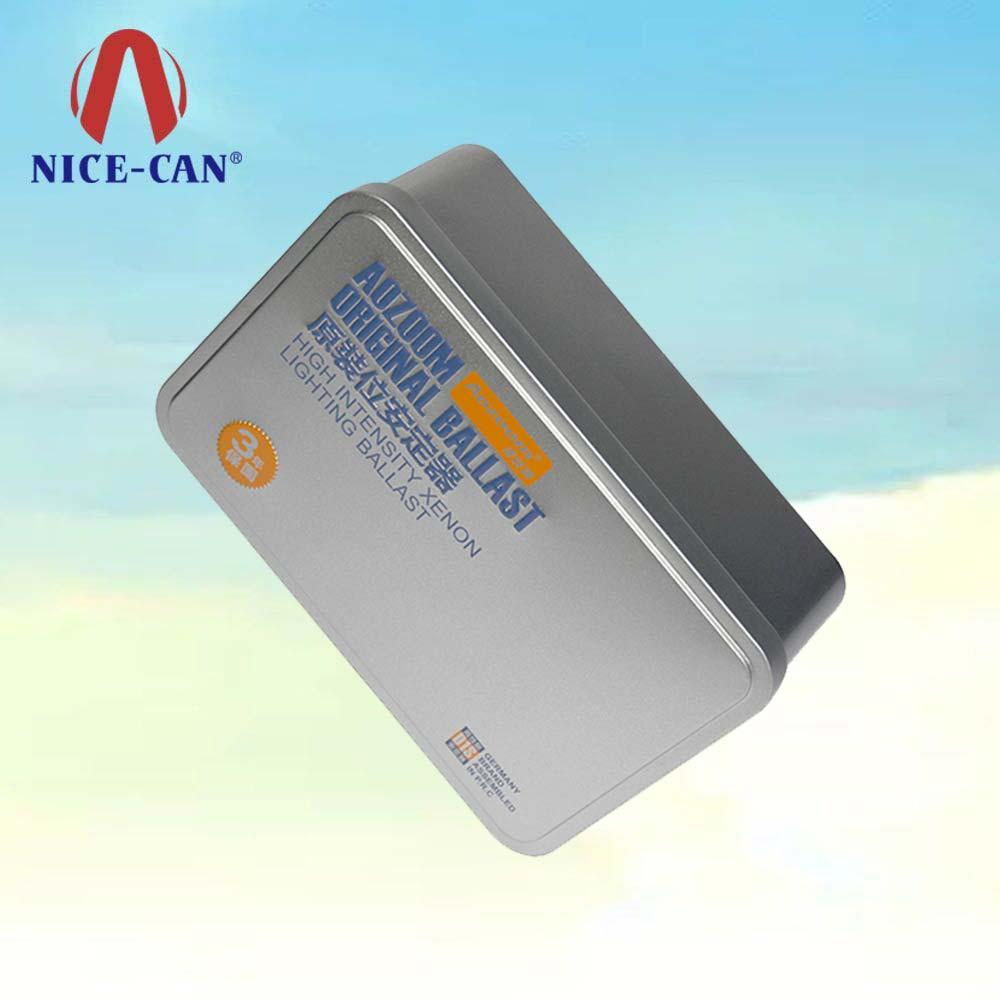 Rectangular storage tin box metal tins medical packaging empty tin containers