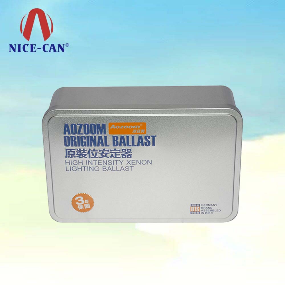 Rectangular storage tin box metal tins medical packaging empty tin containers