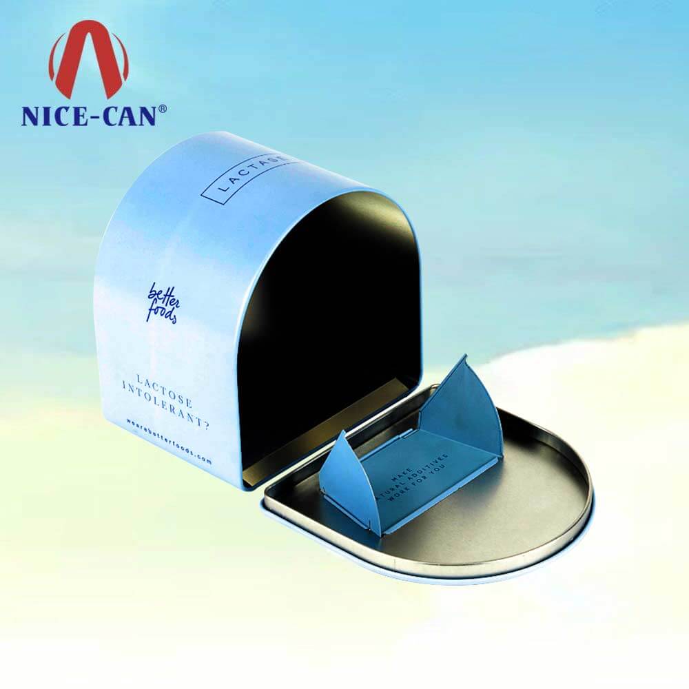 Tin box manufacturer small packaging irregular shape tin boxes empty metal tins